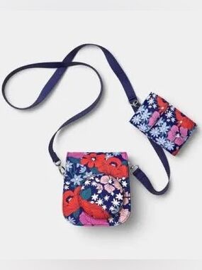 heyday Poppy Flowers crossbody camera case